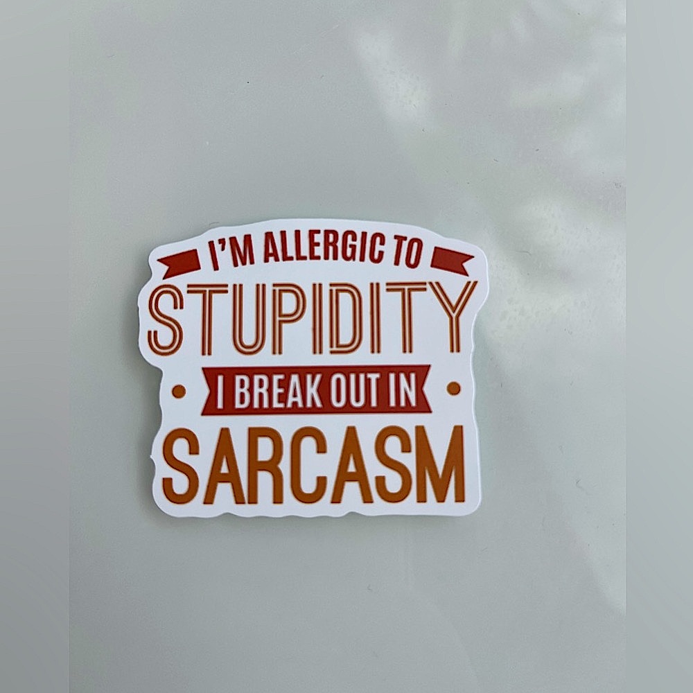 🌈5/$10 Sarcastic Waterproof Vinyl Sticker Decal